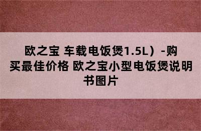 （OUSHIBA/欧之宝 车载电饭煲1.5L）-购买最佳价格 欧之宝小型电饭煲说明书图片